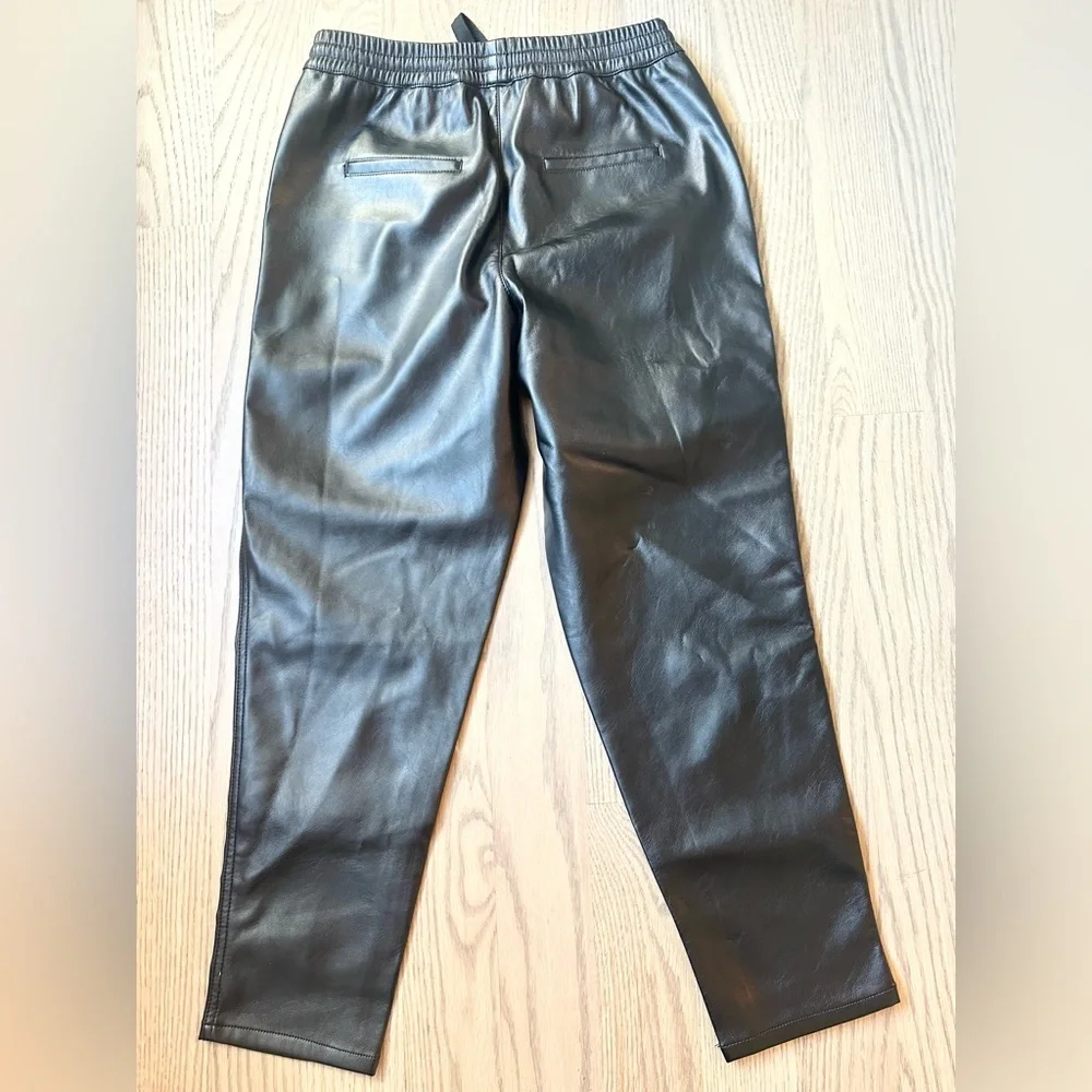 Blank NYC No Guidance Drawstring Faux Leather Cropped Jogger Pant
